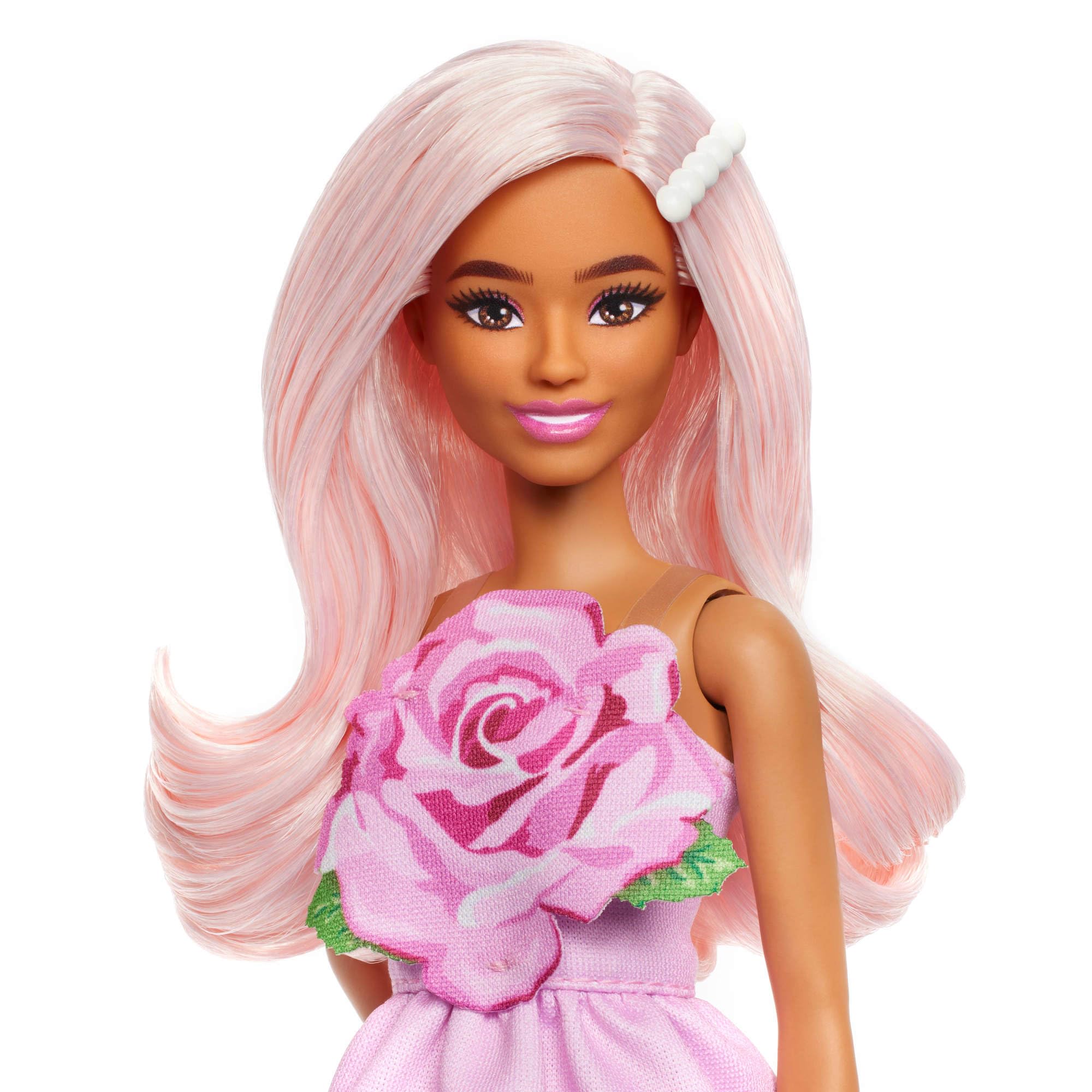 ファンデーション Barbie Barbie Fashionistas Doll #238 with Pastel Pink Hair Wearing